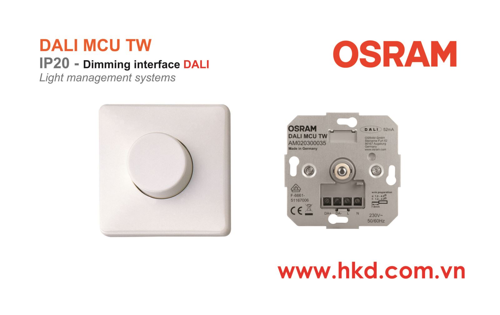 DIMMER ĐÈN DALI MCU TW OSRAM